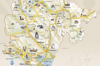 Turistička mapa Crne Gore